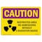 Signmission OSHA RADIATION Sign, Restricted Area Radiation Badge, 24in X 18in Decal, 18" H, 24" W, Landscape OS-CR-D-1824-L-10191 - alternate 1